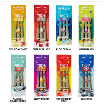 LOST THC VVS SUGAR DIAMOND SAUCE THC-A PRE ROLLS 1.65GM/3CT/10PK